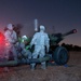 Airborne artillery unit fires live rounds during mass training exercise