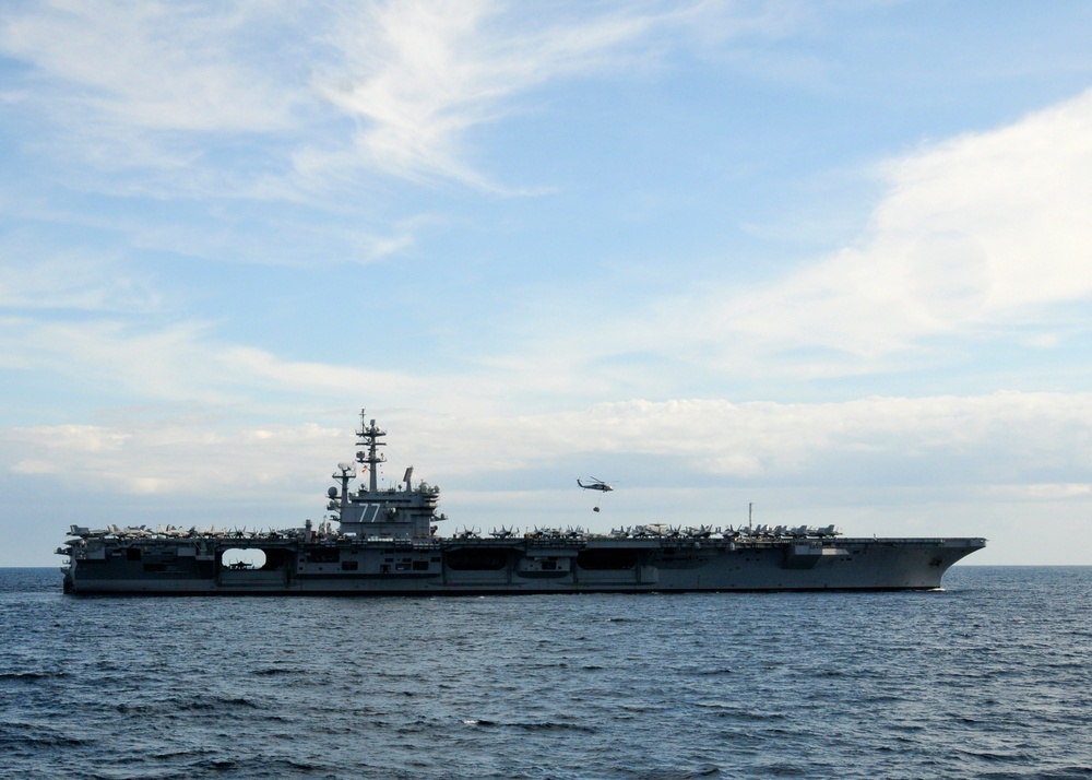 USS George H.W. Bush action