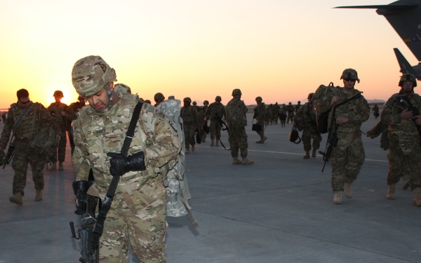 Task Force Thunder rolls into Afghanistan