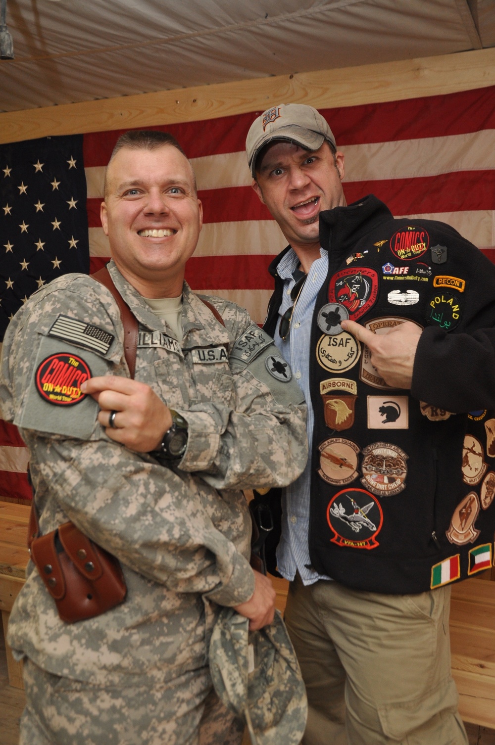 Comics on Duty World Tour at Kandahar Air Field, Afghanistan