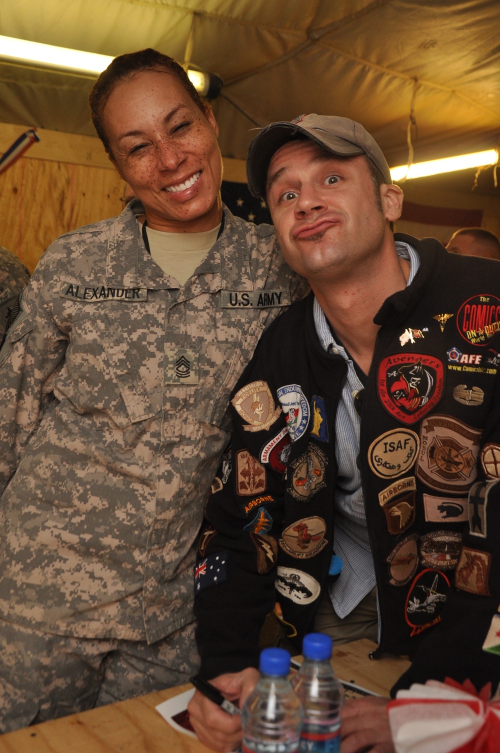 Comics on Duty World Tour at Kandahar Air Field, Afghanistan
