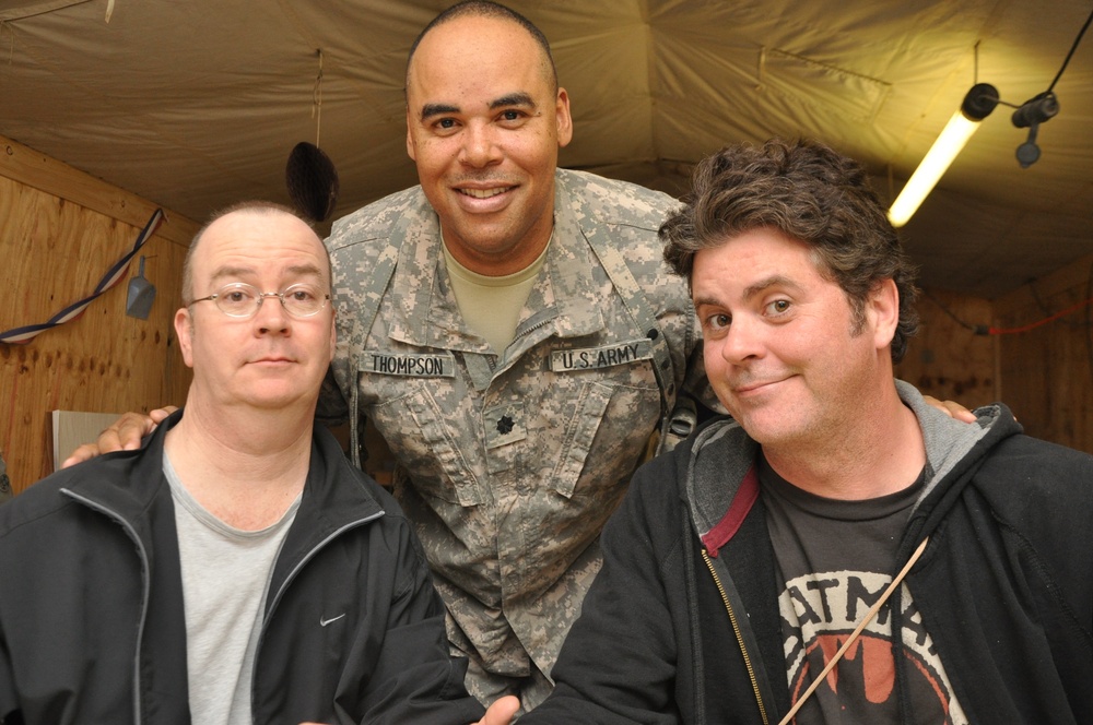 Comics on Duty World Tour at Kandahar Air Field, Afghanistan