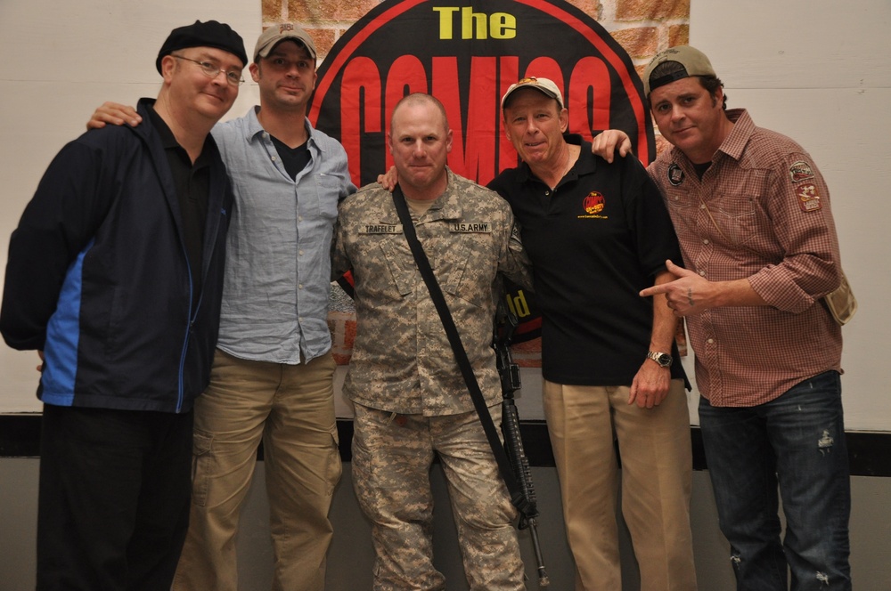 Comics on Duty World Tour at Kandahar Air Field, Afghanistan