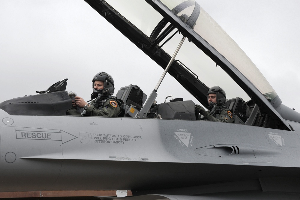 132FW launches first flight in history with the Royal Australian Air Force.