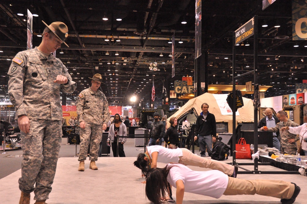 Army displays Armor at the 2011 Chicago Auto Show