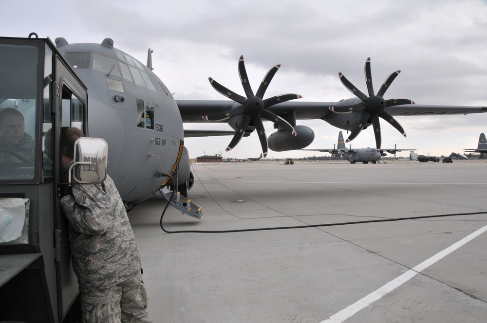 Studebaker to Cadillac: experimental C-130 returns to Wyoming