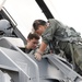 Australian Air Force F-18 pilot is given the chance to experience flight in 132FW F-16.