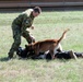 Australian RAAF Military Working Dogs show 132FW members what they're made of.