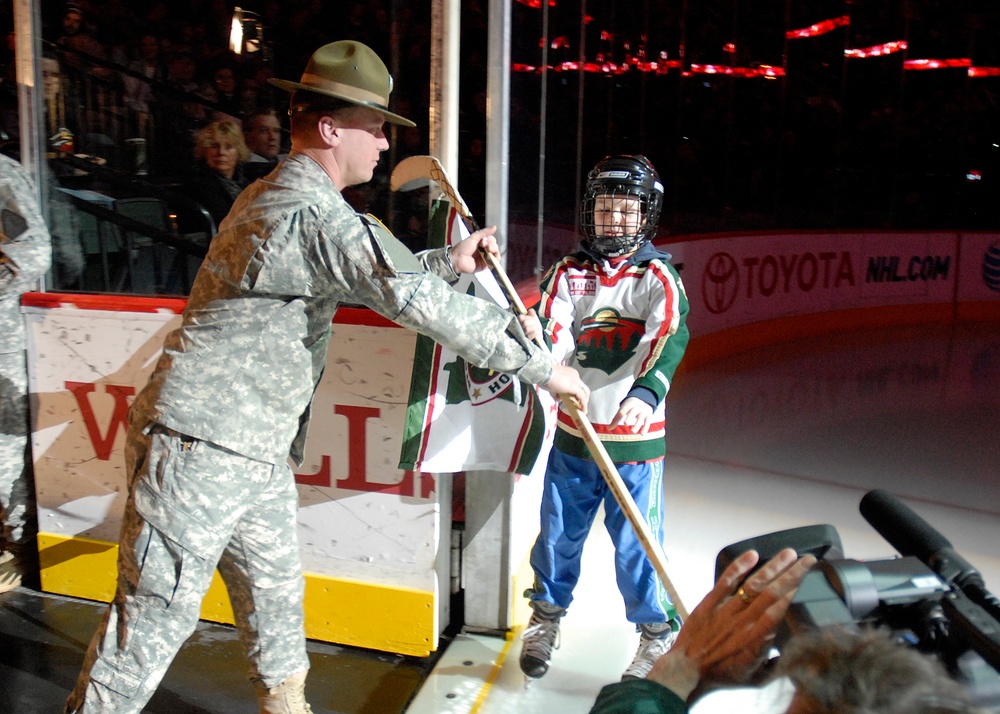 Minnesota National Guard partnership with MN Wild