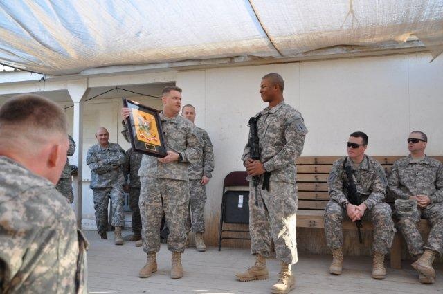 ‘Dragon’ Battalion bids farewell to transitioning officer