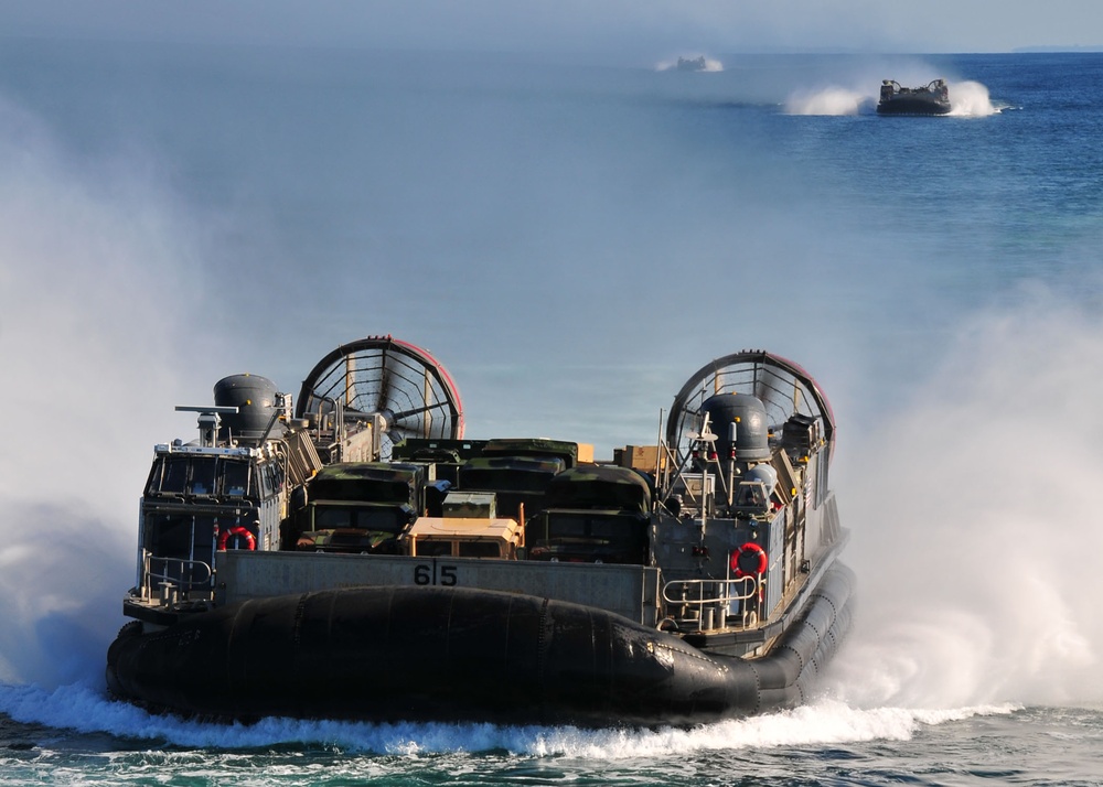 ACU 5 Amphibious Vehicles in the Pacific Ocean