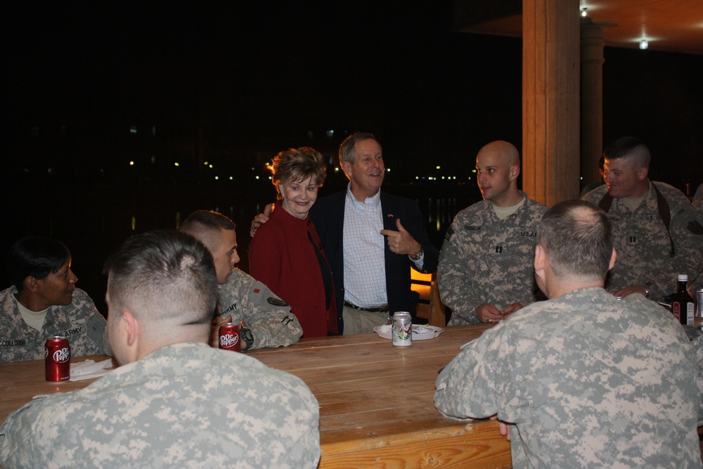 US Congressman Joe Wilson Visits SC Soldiers At Camp Victory