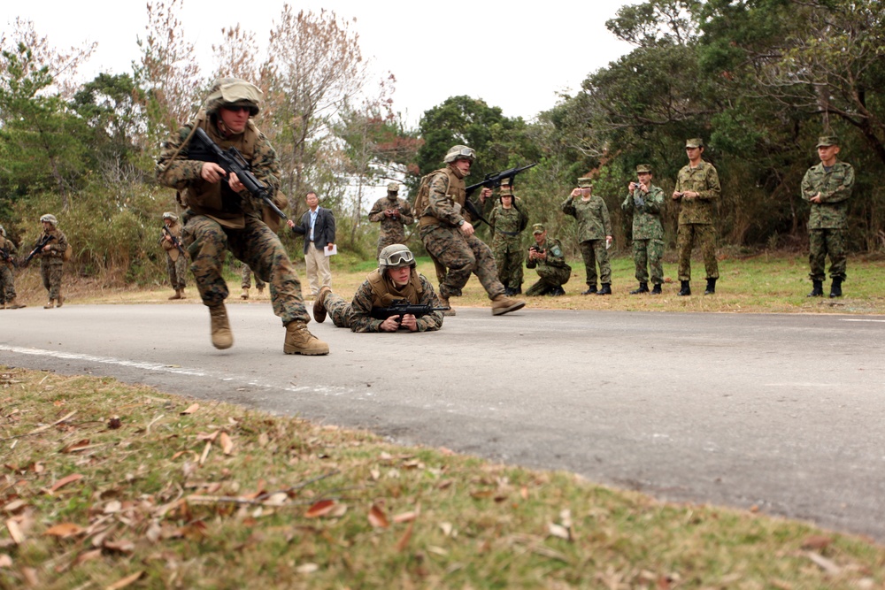 Corpsmen, Japanese officers learn together