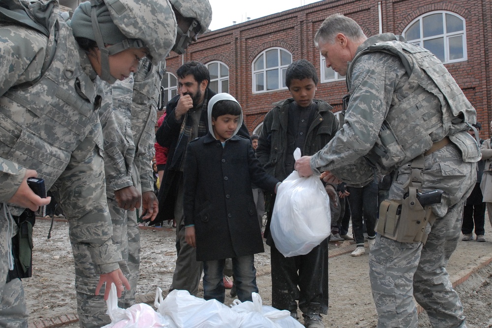 ISAF Chapel delivers supplies to Orphanage