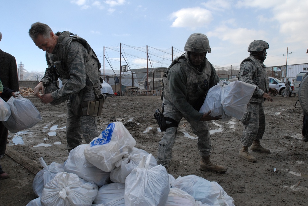 ISAF Chapel delivers supplies to Orphanage