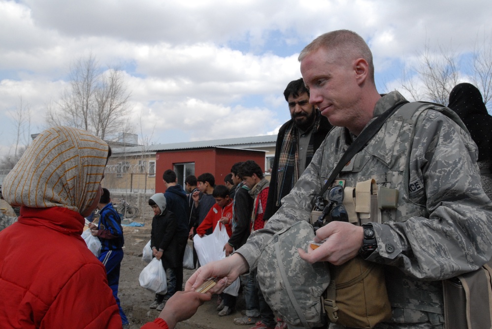 ISAF Chapel delivers supplies to Orphanage