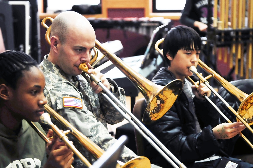 Division, Casey school bands rehearse together