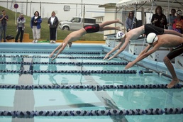 Diving into swim season: Kadena, Ryukyu triumph over Kubasaki, Lester