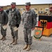 Commanders of US forces in northern Afghanistan stand at attention upon receiving the Silver Honour Cross of the Bundeswehr