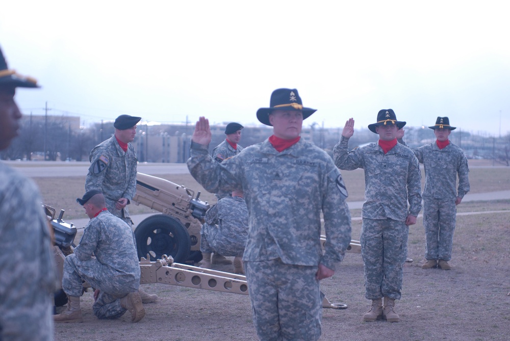 Saluting the general