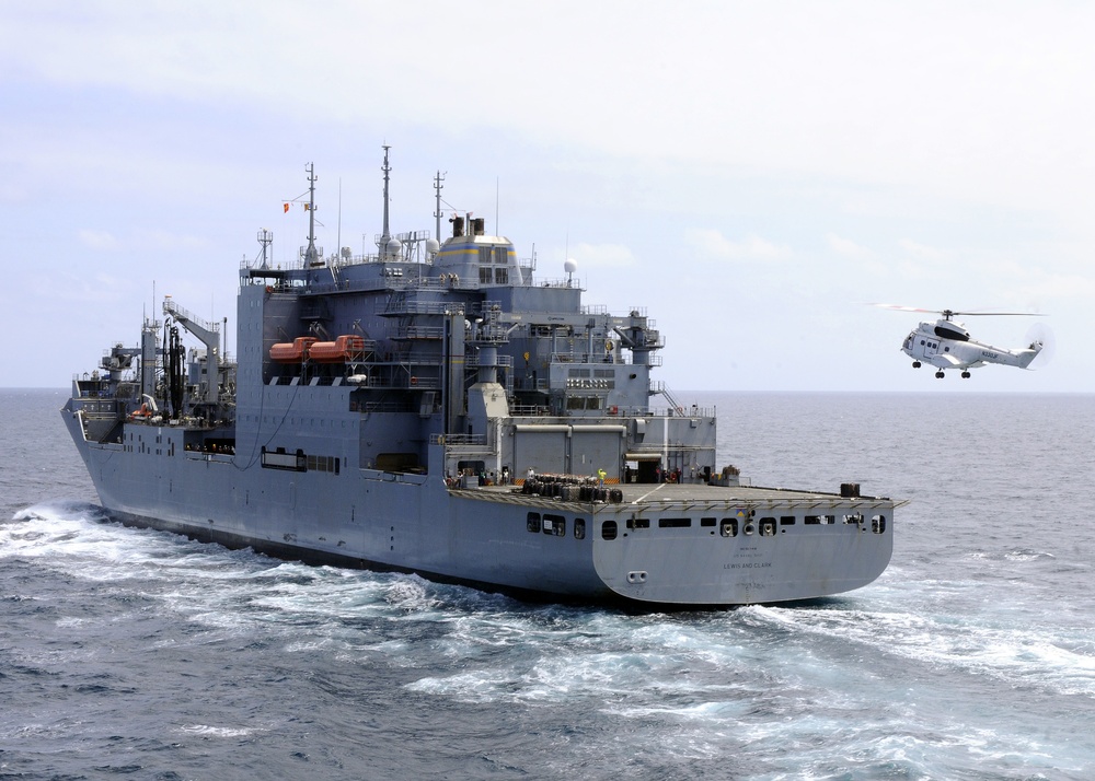 USNS Lewis and Clark action