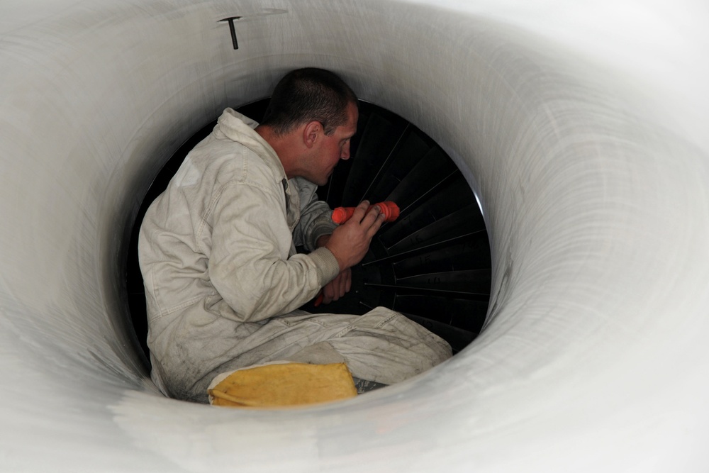 132FW performs maintenance operations during joint flying mission in Australia.