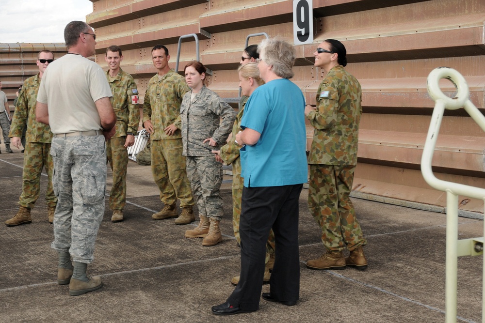 132FW works with Australian Air Force during joint flying mission in Australia.