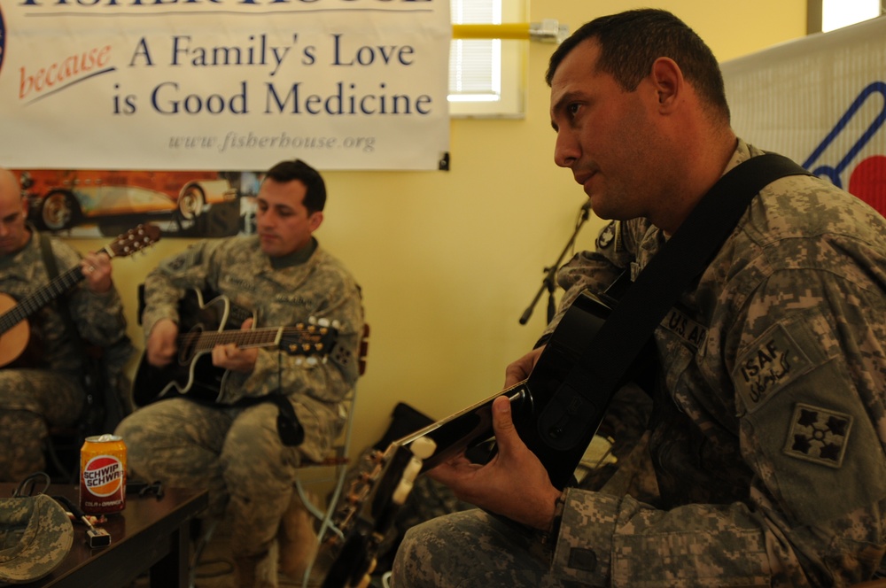 In Afghanistan, Soldiers jam for charity