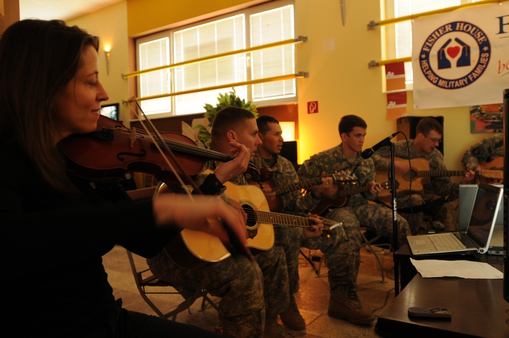 In Afghanistan, Soldiers jam for charity