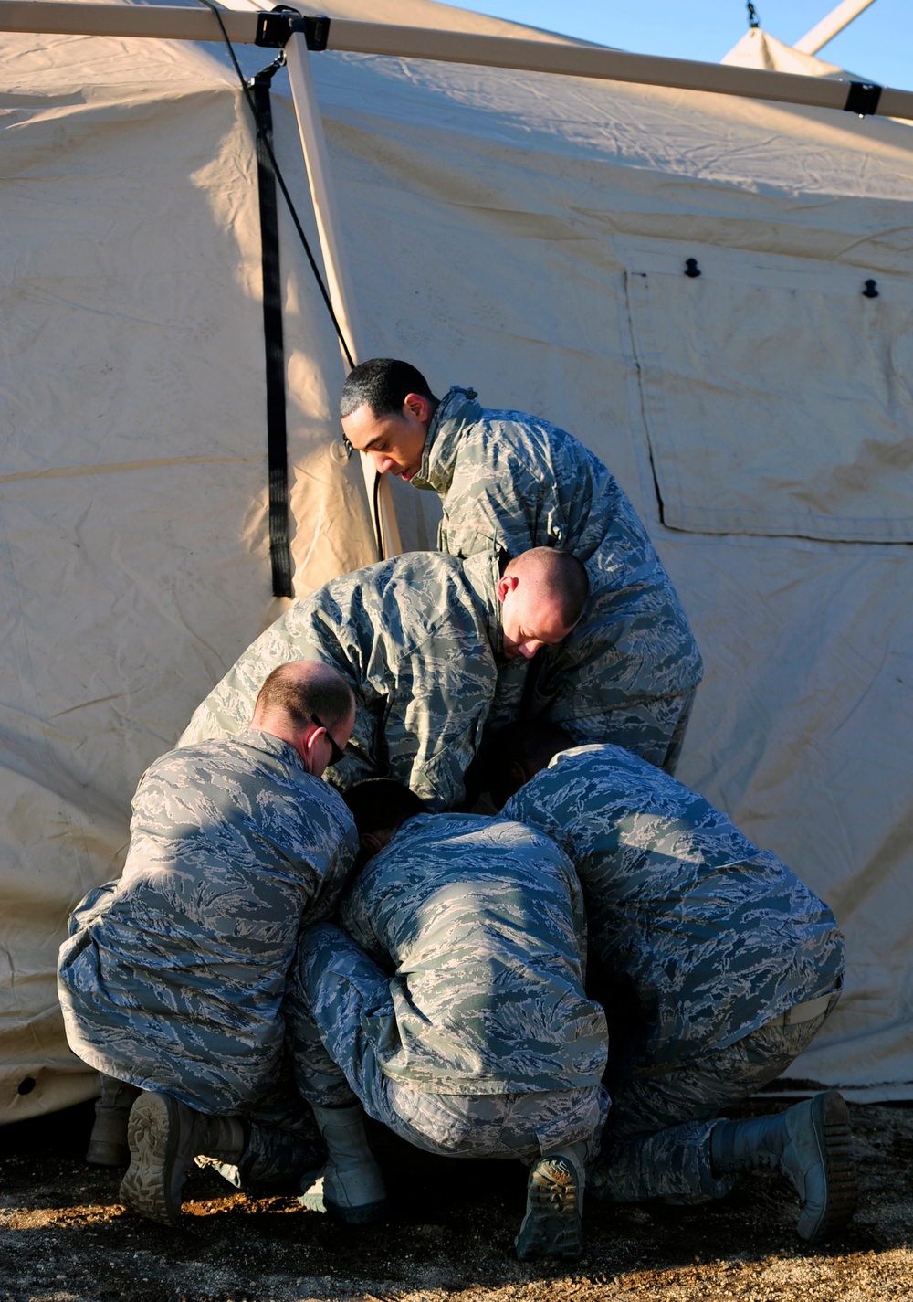 621st Contingency Response Wing field training excercise at Lakehurst NAES, N.J.