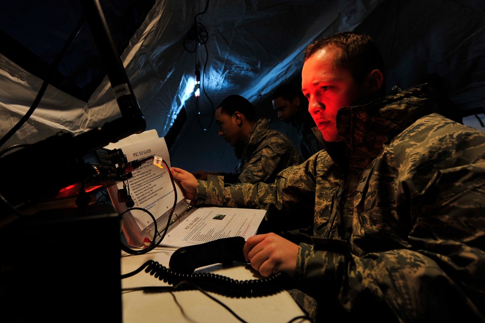 621st Contingency Response Wing field training excercise at Lakehurst NAES, N.J.