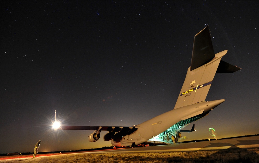 621st Contingency Response Wing field training excercise at Lakehurst NAES, N.J.