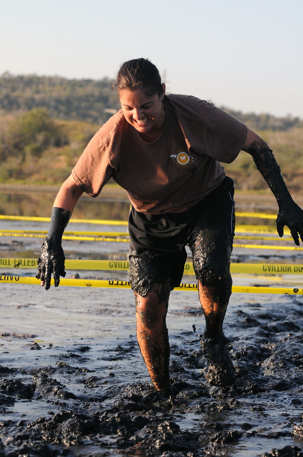 Seabee mud run in Guantanamo Bay