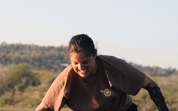 Seabee mud run in Guantanamo Bay