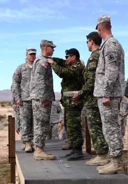 Canadian, US Paratroopers train together, exchange jump wings