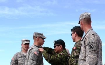Canadian, US Paratroopers train together, exchange jump wings