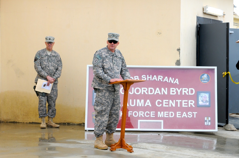 Spc. Jordan Byrd Trauma Center opens in Afghanistan