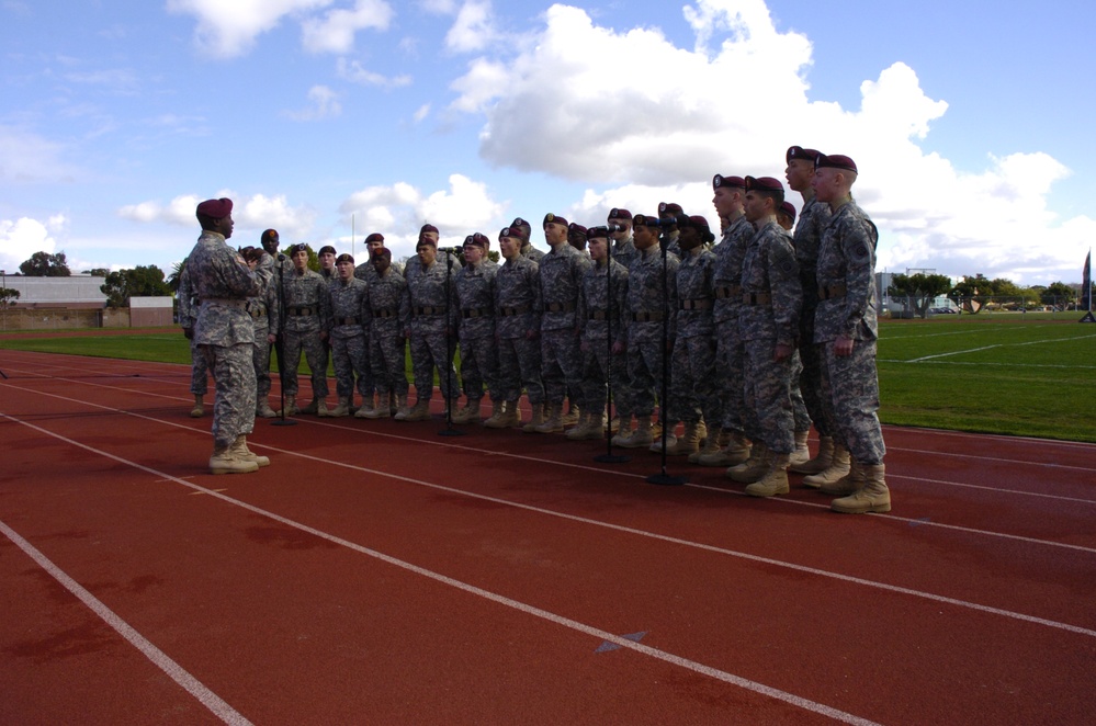 82nd Airborne Chorus performs at Urban Invitational