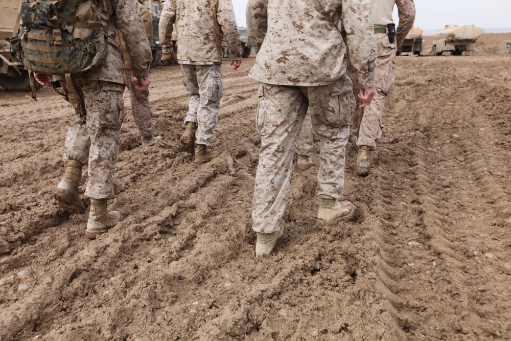 2nd Marine Logistics Group (Forward) senior leadership visits outer FOBs in Afghanistan