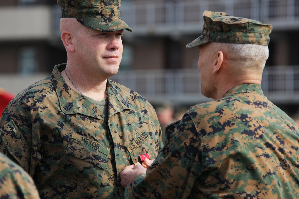 22nd MEU Marines Recieve Honors