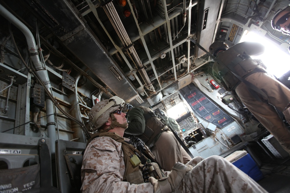 2nd Marine Logistics Group (Forward) senior leadership visits outer FOBs in Afghanistan