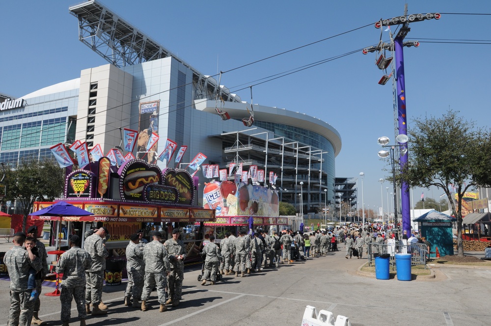 Houston Livestock Show and Rodeo Military Appreciation Day