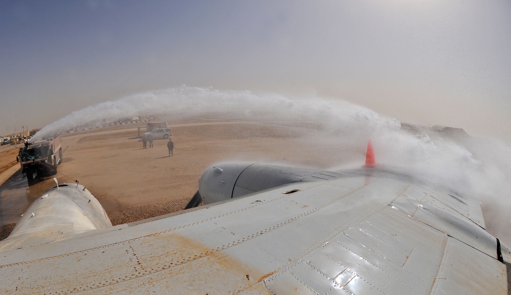 Air Force firefighters stay ready to fight any blaze in Iraq