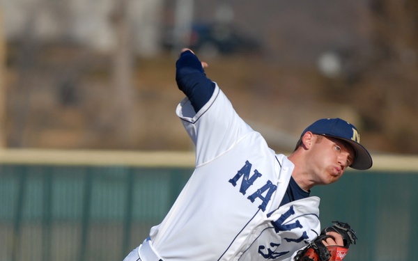 US Naval Academy Pitcher Throws Fastball