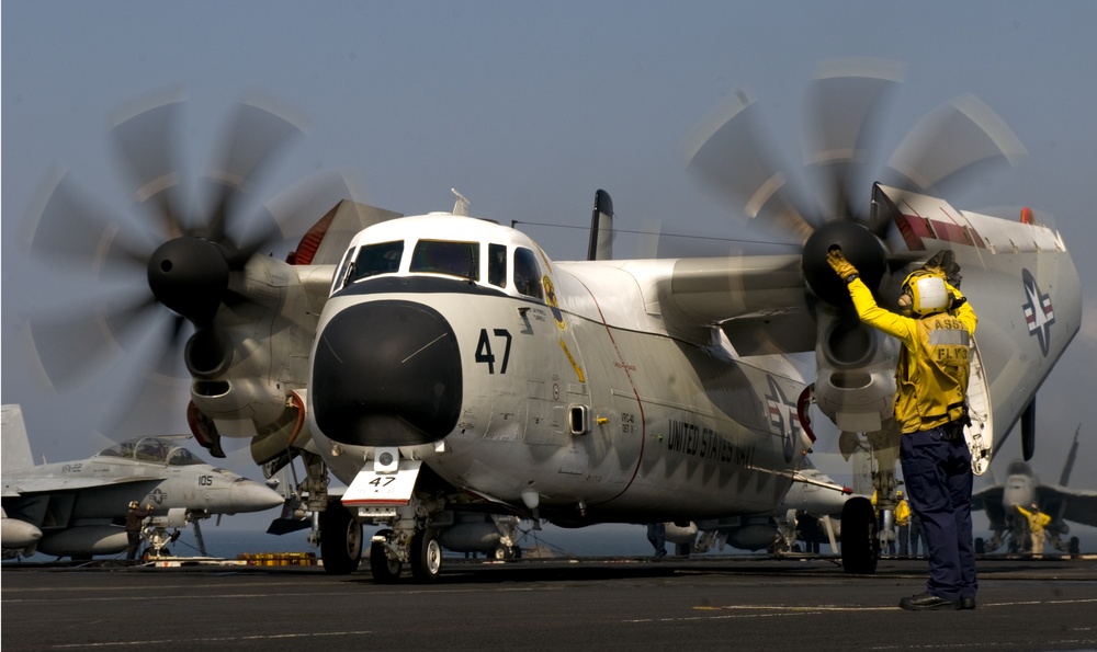 C-2A Greyhound Guided Aboard the USS Carl Vinson