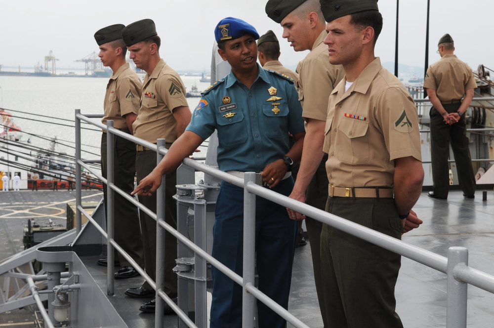 Indoesian Sailor Aboard the USS Germantown