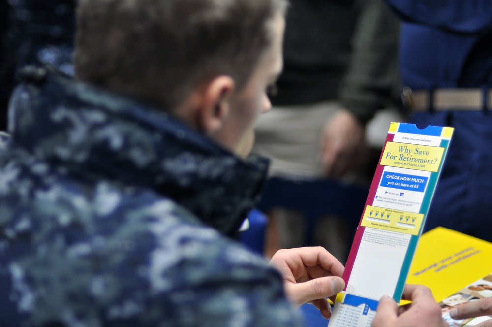 Sailors Reads About the Military Saves Campaign