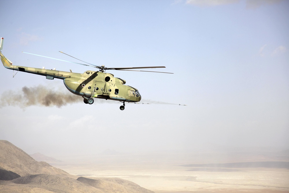ANA MI-17 helicopters in Kandahar Airfield
