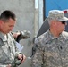 Maj. Gens. Campbell and Allyn Meet in FOB Salerno
