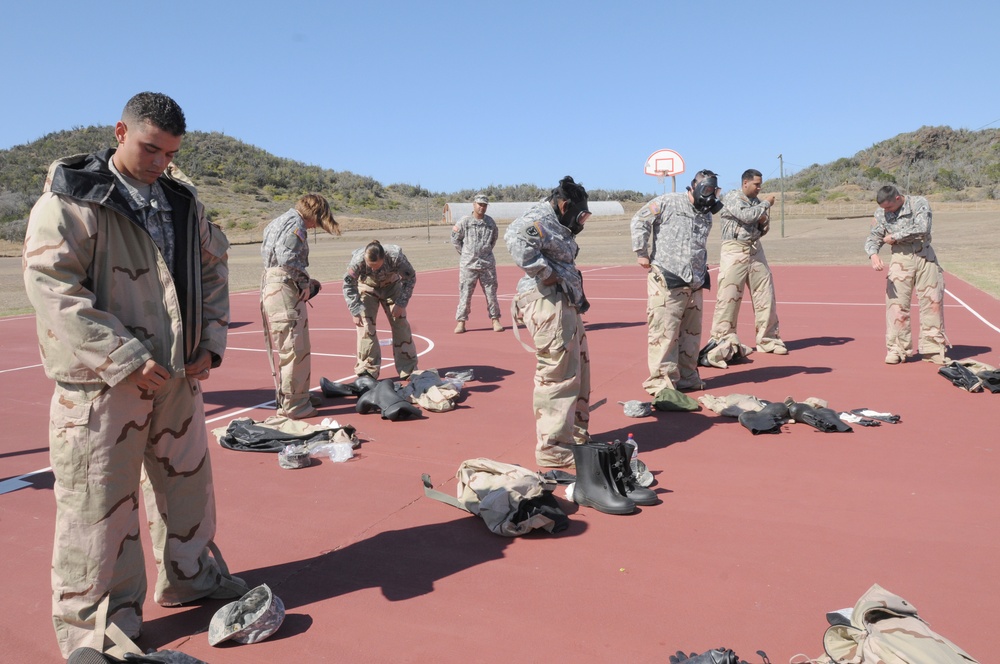 525th Military Police Battalion train in Guantanamo Bay